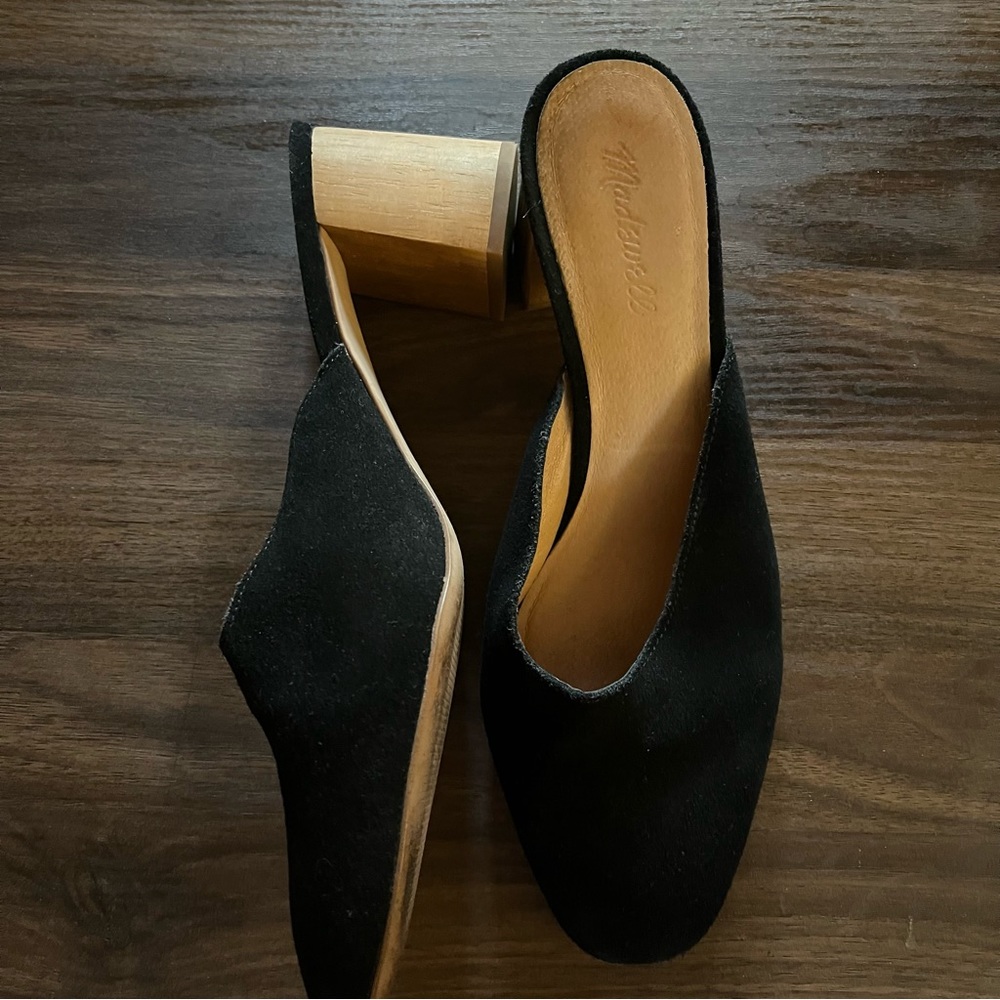 Madewell Miya Black Suede Clog